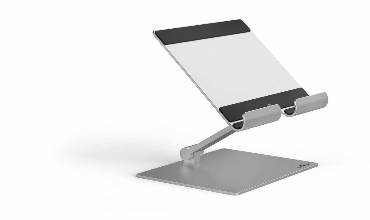 DURABLE Universal justerbar stander til tablets og smartphones op til 13". Med trinløs justering af højde og læsevinkel.