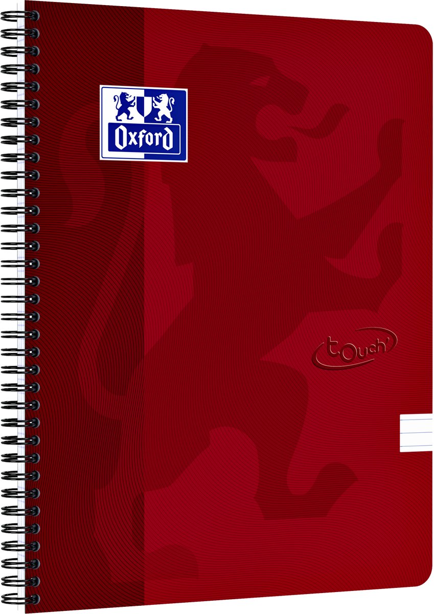 Oxford Touch Notebook A4 ruled 7 mm soft touch cover twin-wire 180 pages