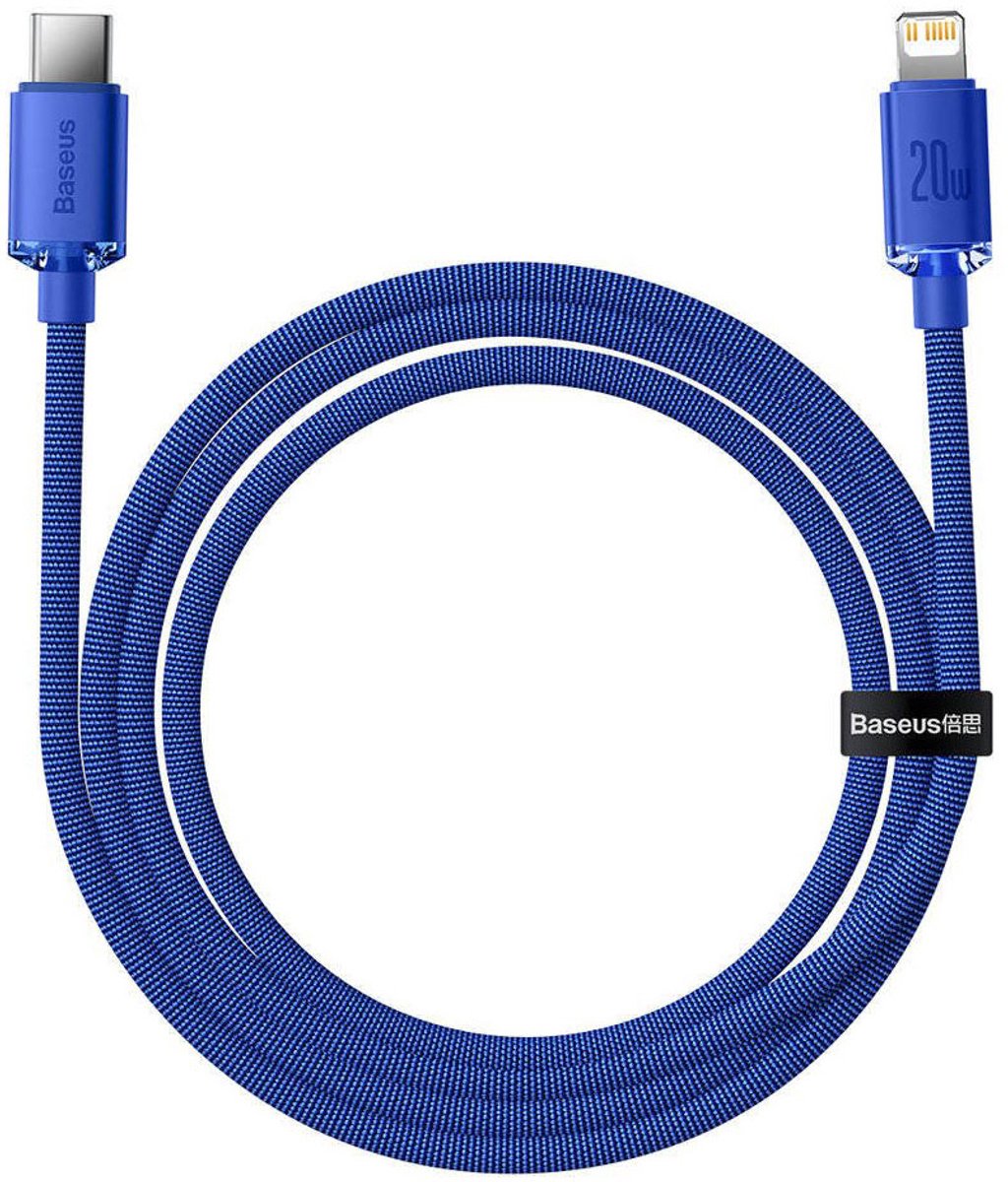 Baseus Crystal cable USB-C to Lightning 20W 1.2m (blue)