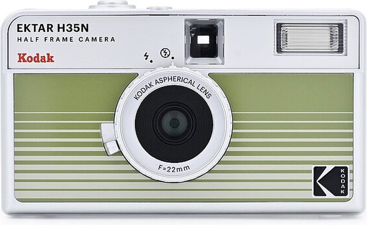 KODAK EKTAR H35N Camera Striped Green