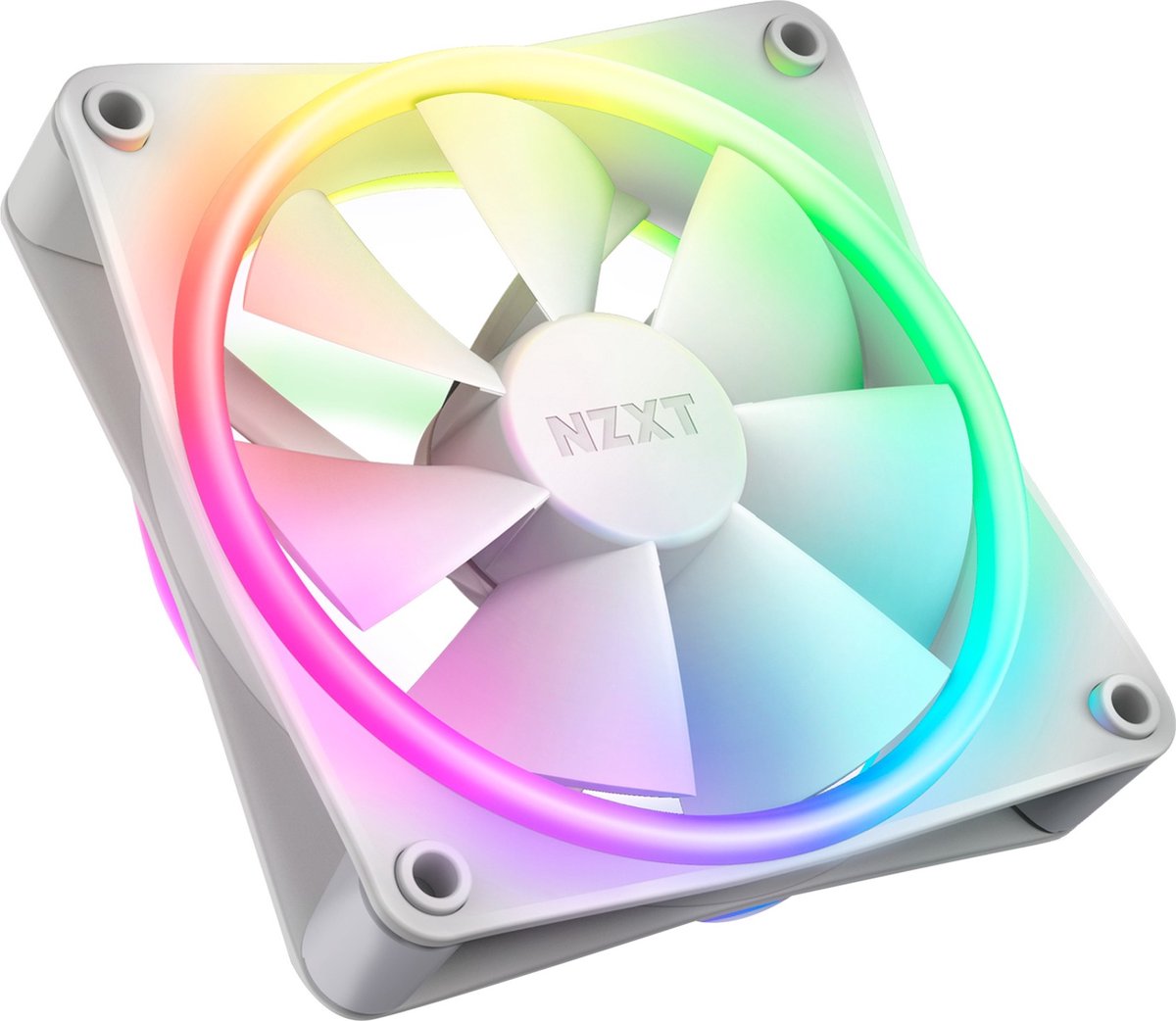 NZXT F120 RGB DUO - White - Kabinet køler - 120mm - Hvid - 29 dBA