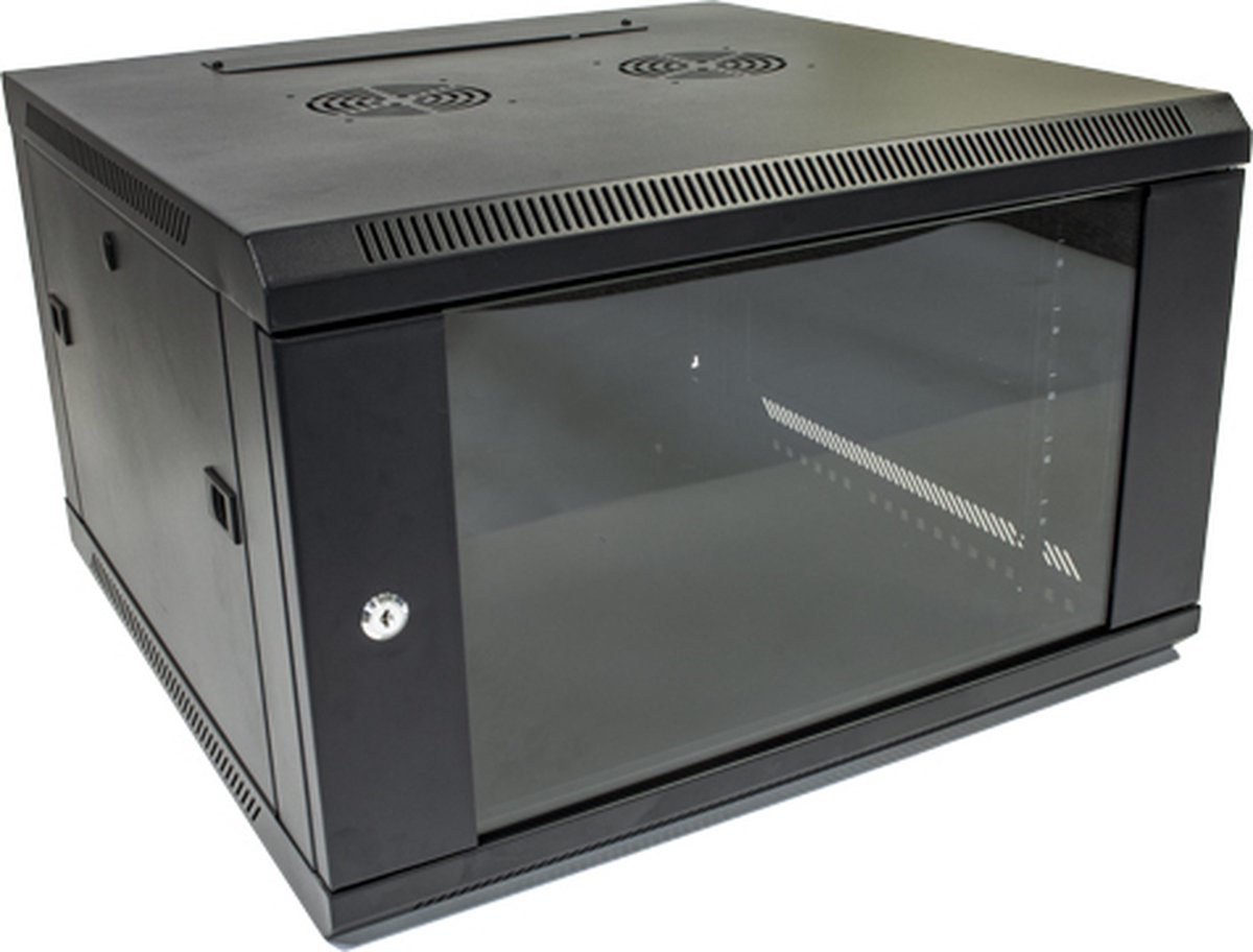 Cablenet 12u Wall Cabinet 600 Deep Black (Flatpack)