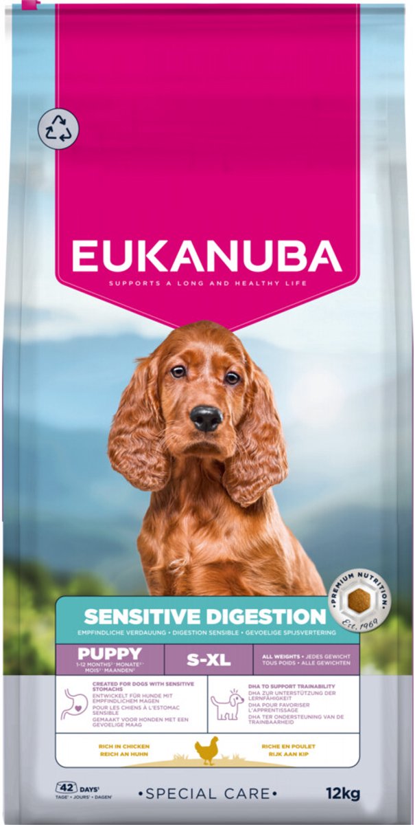 Eukanuba Special Care Sensitive Digestion Puppy con pollo y pavo - 12 kg