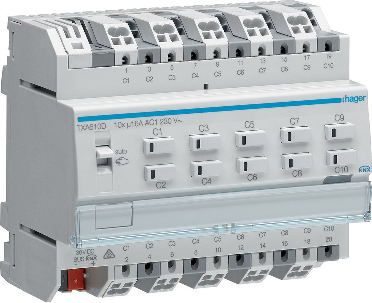 Hager KNX TXA610D Actionneur de store TXA610D