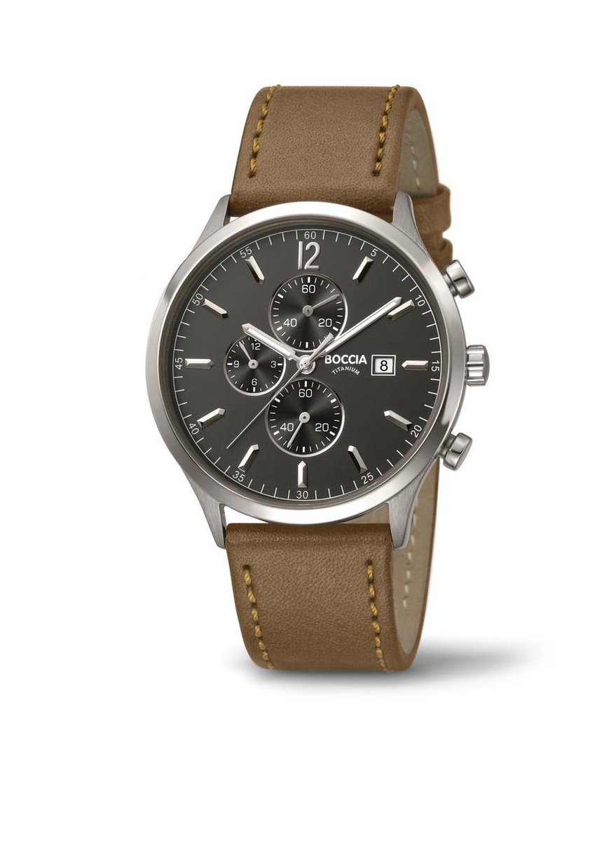 Boccia 3753-04 Herrenuhr Chronograph Titanium 42mm 5ATM