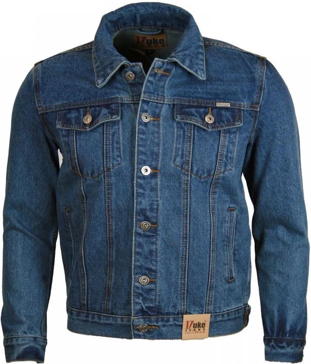 Duke Herren D555 London Trucker Jeansjacke XX-Large blue