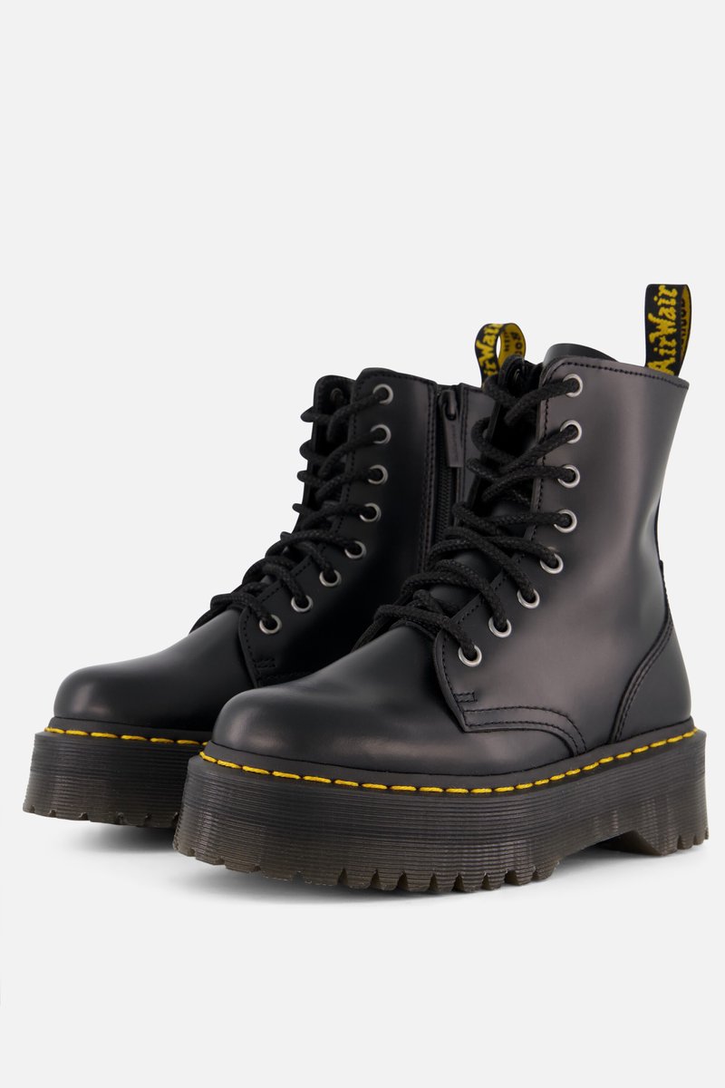 DR. Martens Jadon Glattleder Plateau-Boot Schwarz Herren Sneaker 15265001 39 black