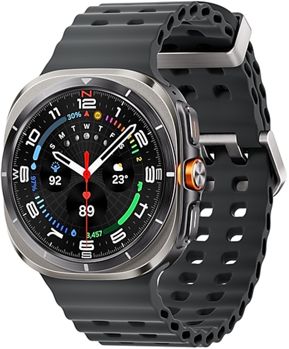 Samsung L705 Smartwatch 1,5 Zoll AMOLED Titan Silber silber