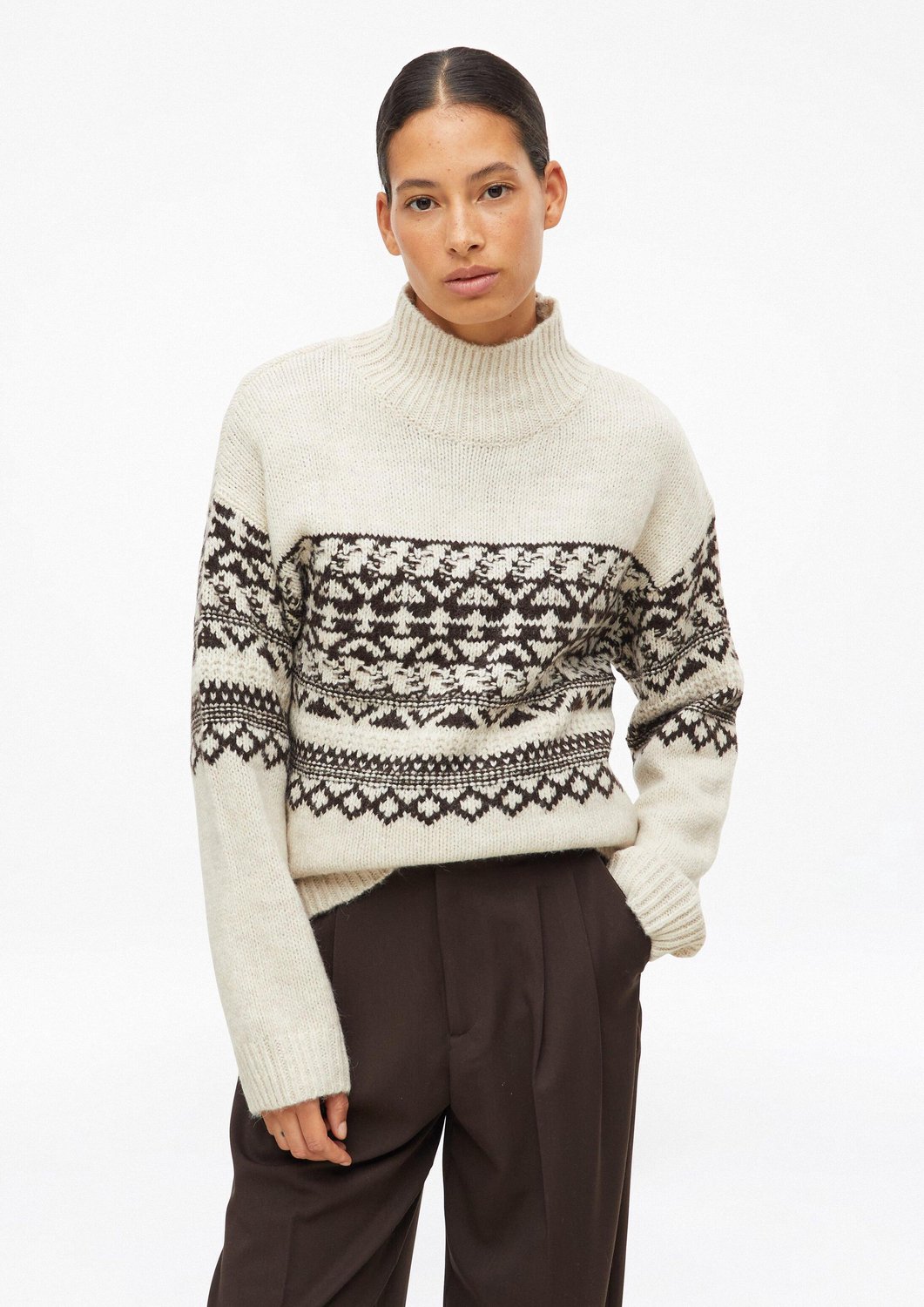 Pullover aus Strick mit Stehkragen für Damen s.Oliver