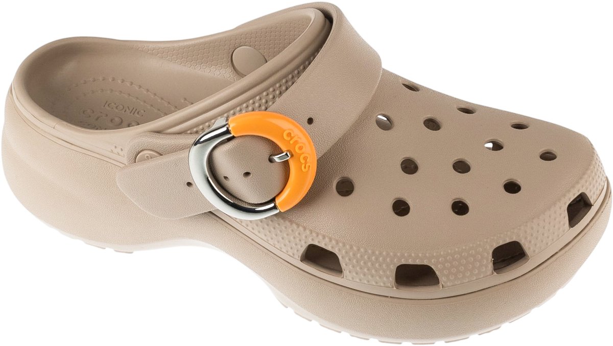 Damen-Pantoletten mit Plateau Crocs Classic