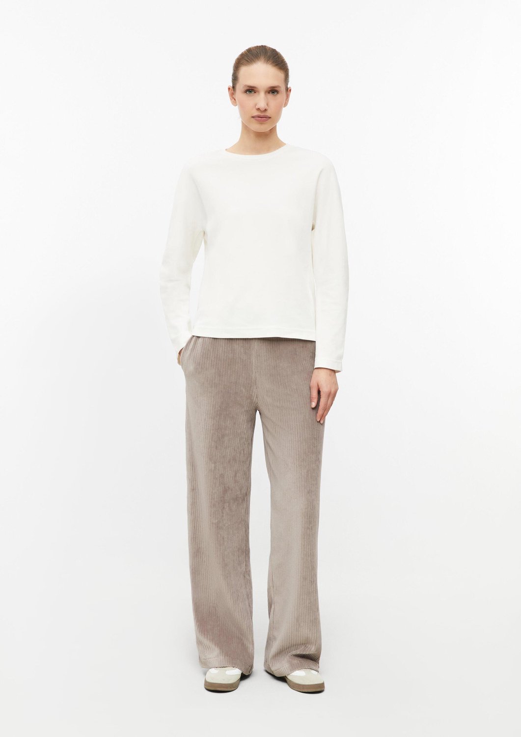 Weite Beinschnitt Hose mit elastischem Bund und italienischen Taschen für Damen s.Oliver