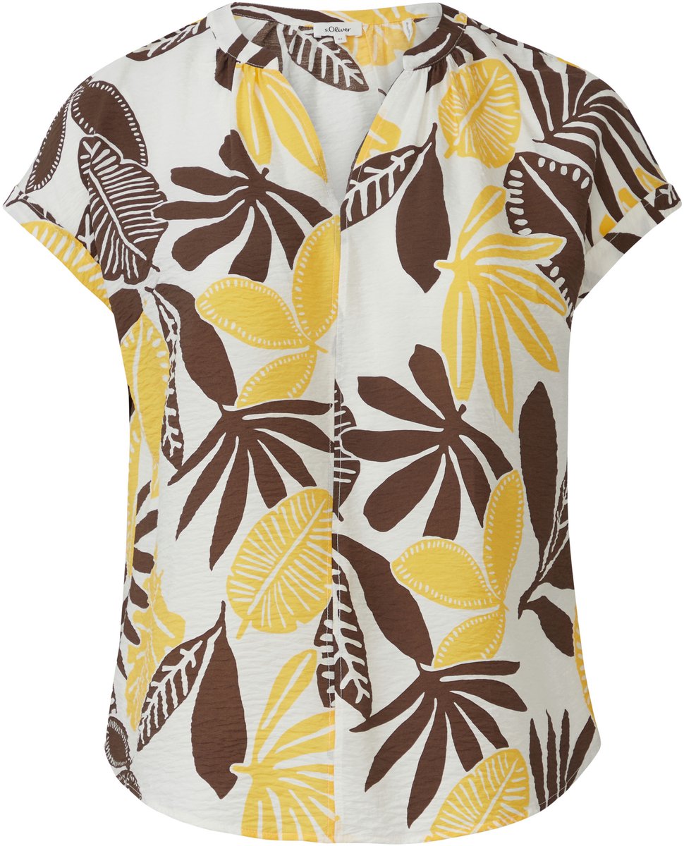 Texturiertes Blusenshirt mit Raffung Damen s.Oliver