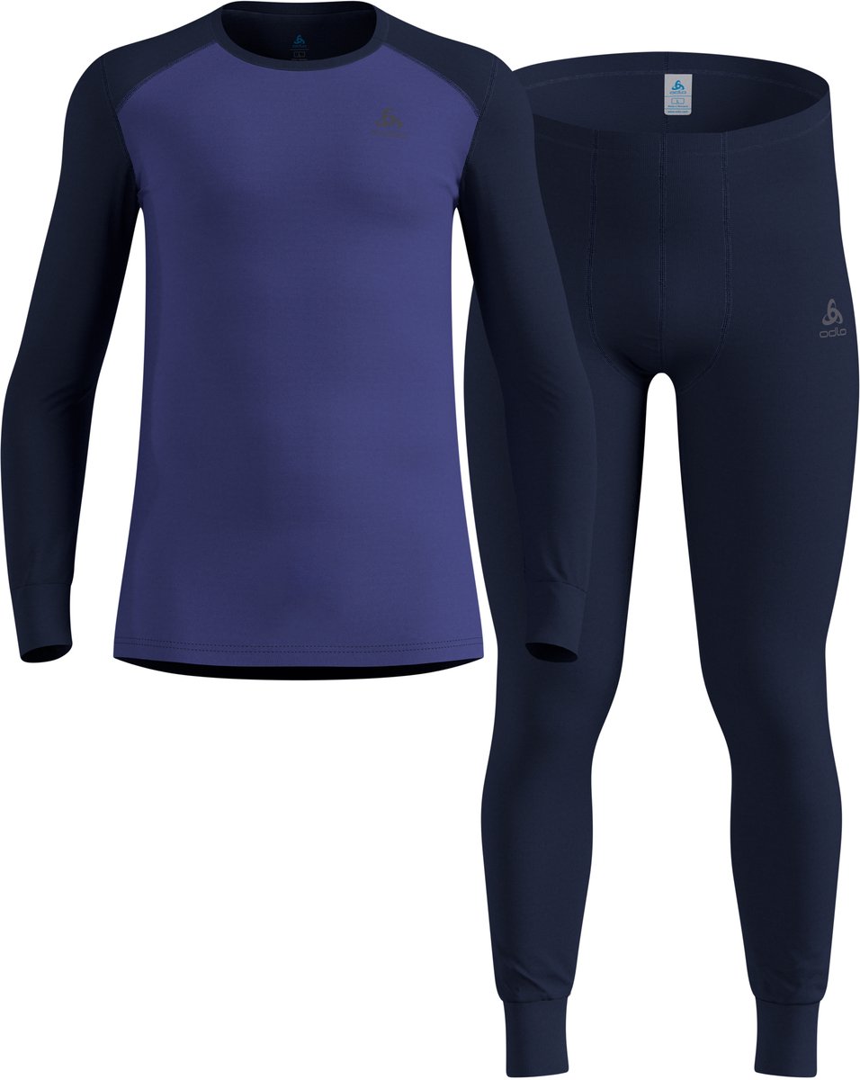 Odlo Active Warm Base Layer Set für Herren - Wandern, Ski & Snow - lila, XXL