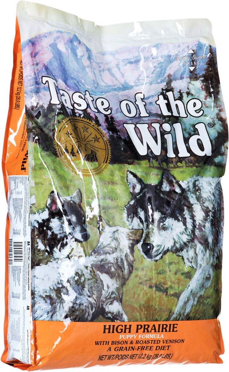 Multipack risparmio 2 x 12,2 kg Taste of the Wild - High Prairie Puppy (2 x 12,2 kg)