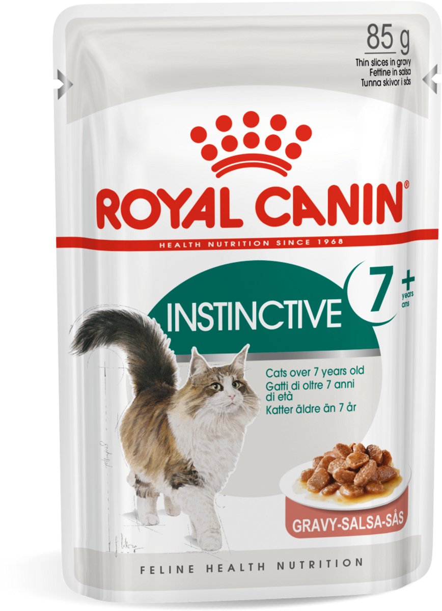 Royal Canin 48 x 85 g Alimento umido per gatti - Instinctive +7 in Salsa
