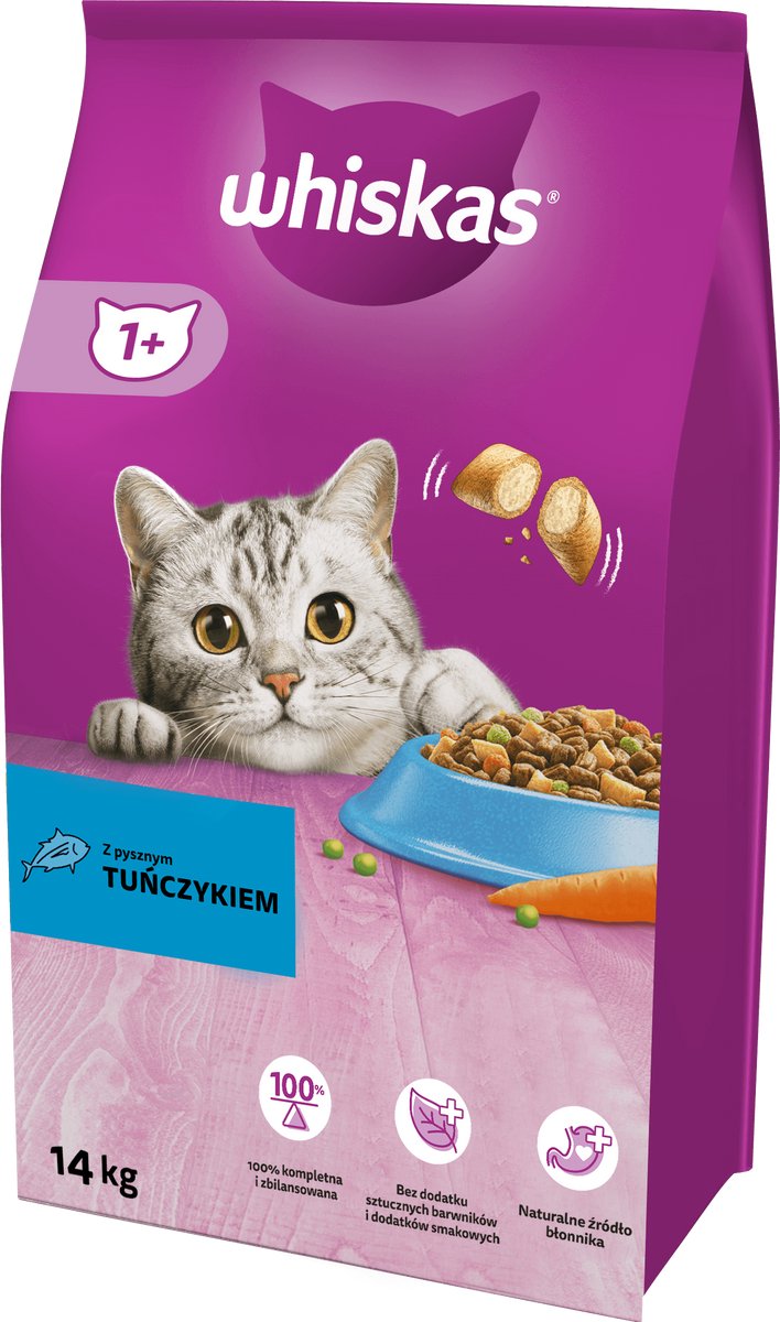 Whiskas 1+ Tonno - 14 kg