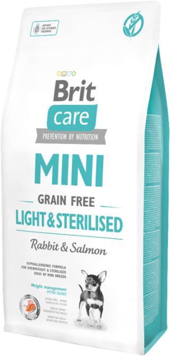 Brit Care Mini Grain Free Light & Sterilised Crocchette cane - Set %: 2 x 7 kg