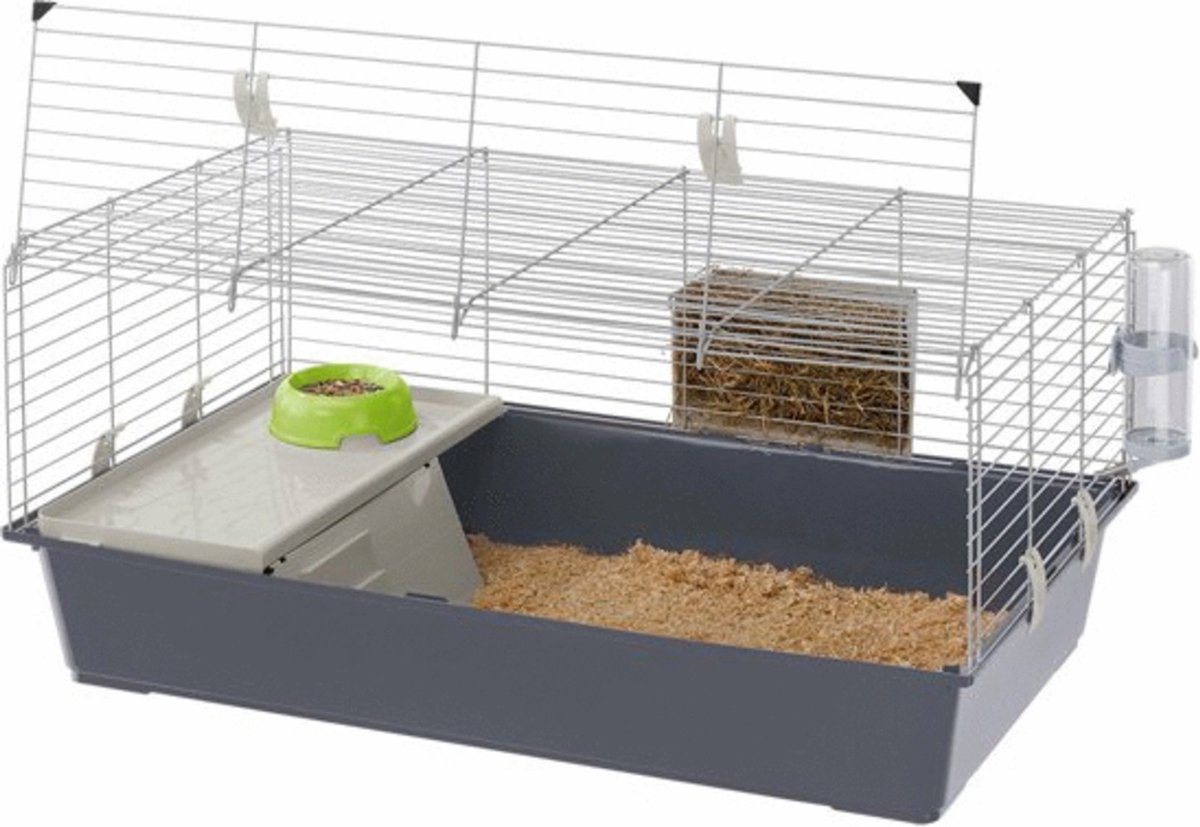 Gabbia Rabbit 100 - grigio L 95 x P 57 x H 46 cm