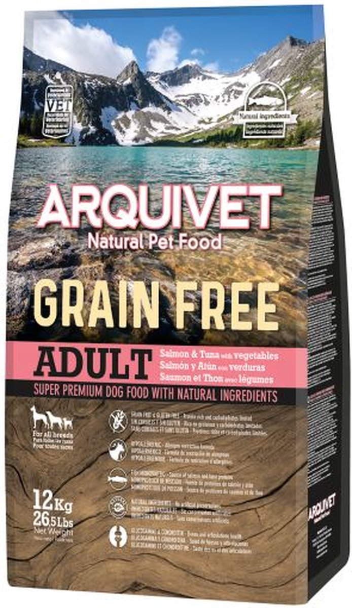 Arquivet Grain Free Salmon Crocchette cane - 12 kg