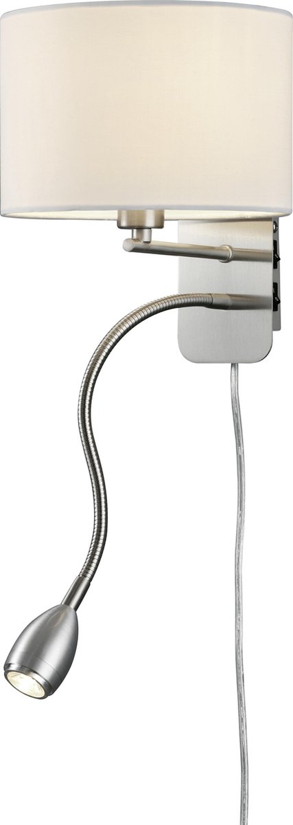 Applique con paralume bianco Hotel Trio