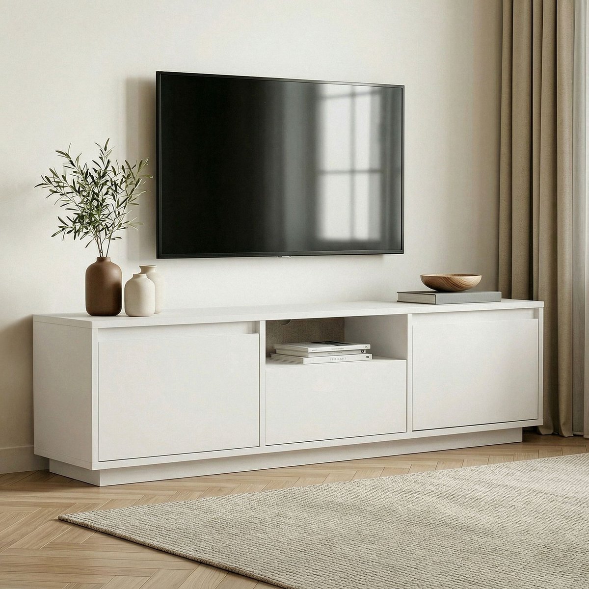 Mobile porta TV Sentinel bianco