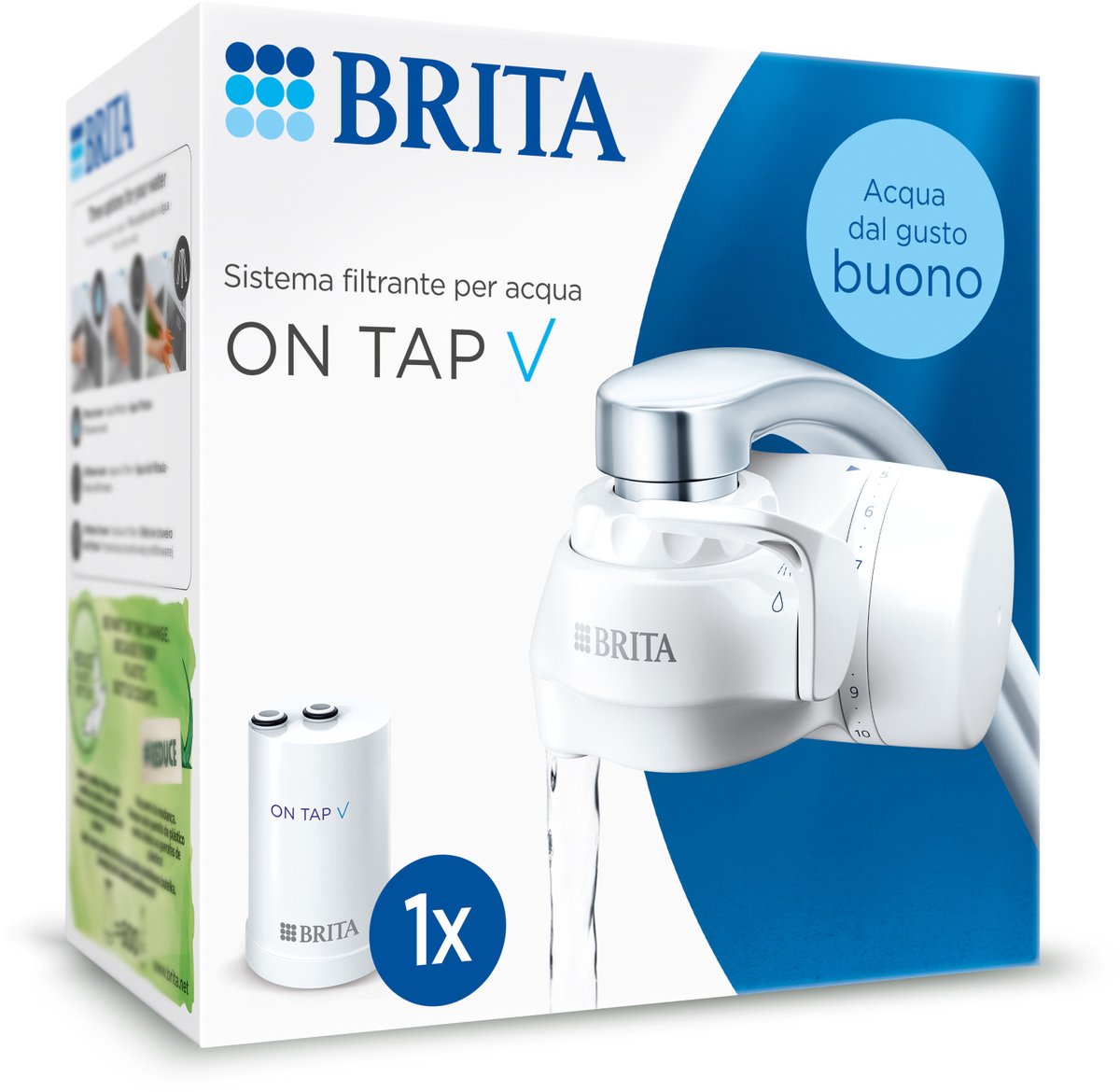 Sistema filtrante acqua per rubinetto Brita On Tap V