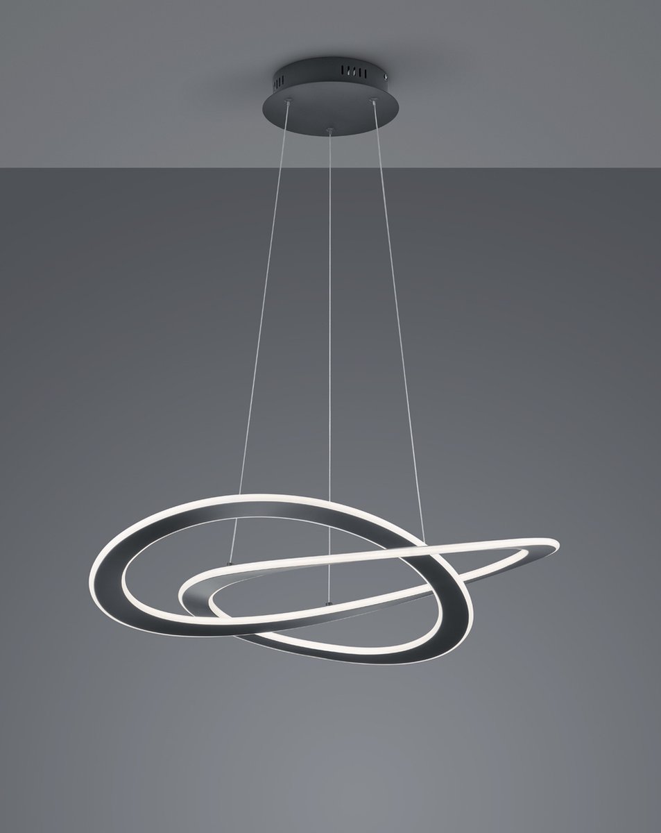 Lampadario LED Oakland antracite Trio