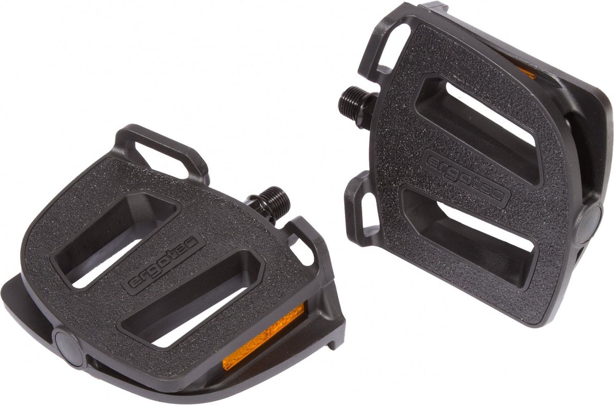 Ergotec Kunststoffpedal EP-2 schwarz 9/16 Zoll mit Reflektoren Pedal