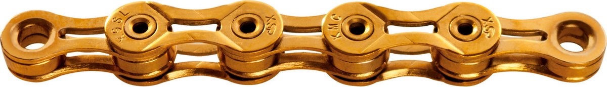 KMC KetteX9SL Ti-N Gold 1/2" x 11/128" 114 Glieder 6,6mm 9-fach