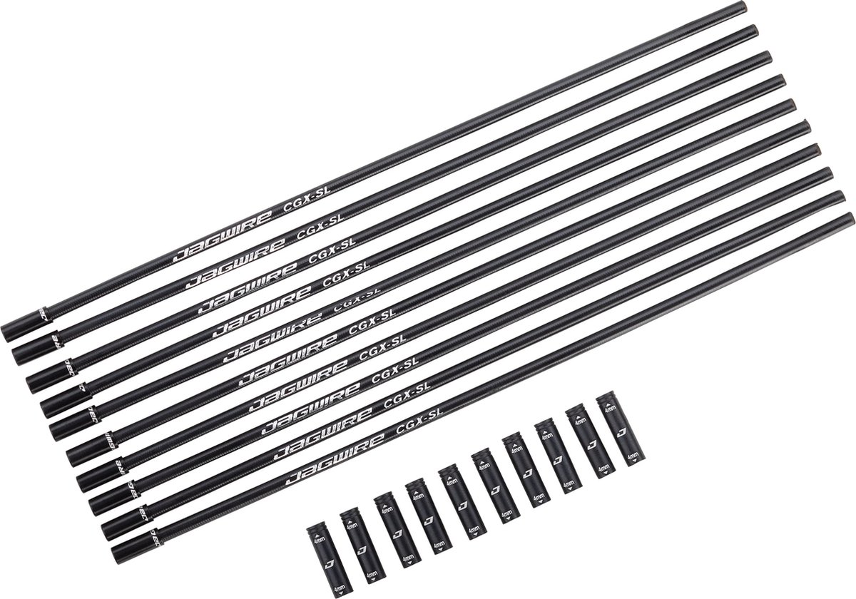Jagwire Außenhüllensegmente für Schaltwerk (enge Radien) 240 mm Schwarz - flexible moderne Ausführung