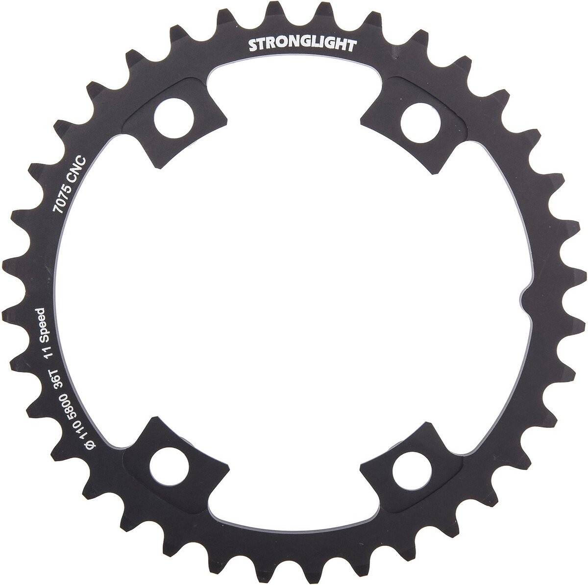 Stronglight Kettenblatt 7075 schwarz 11fach 110 39Zähne Shimano FC-5800