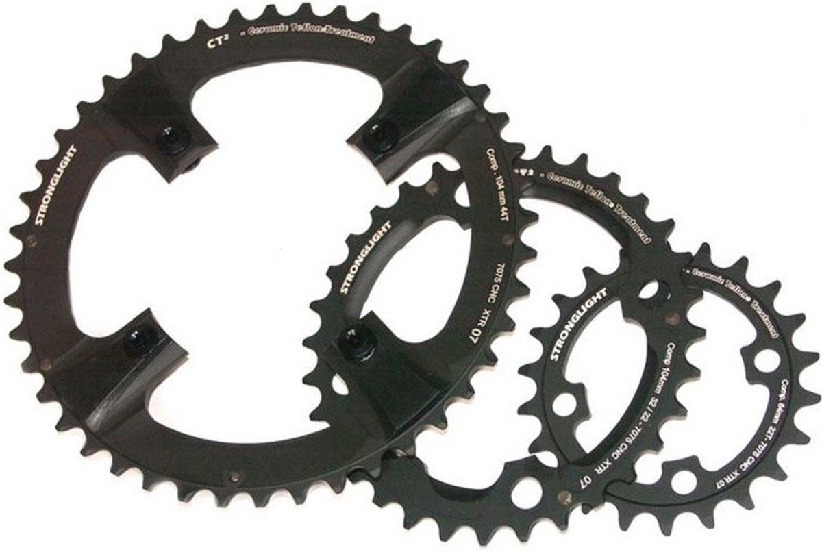 Stronglight KETTENBLATT SCHWARZ 64MM LK 22Z 4 ARM - MTB-Kettenblatt