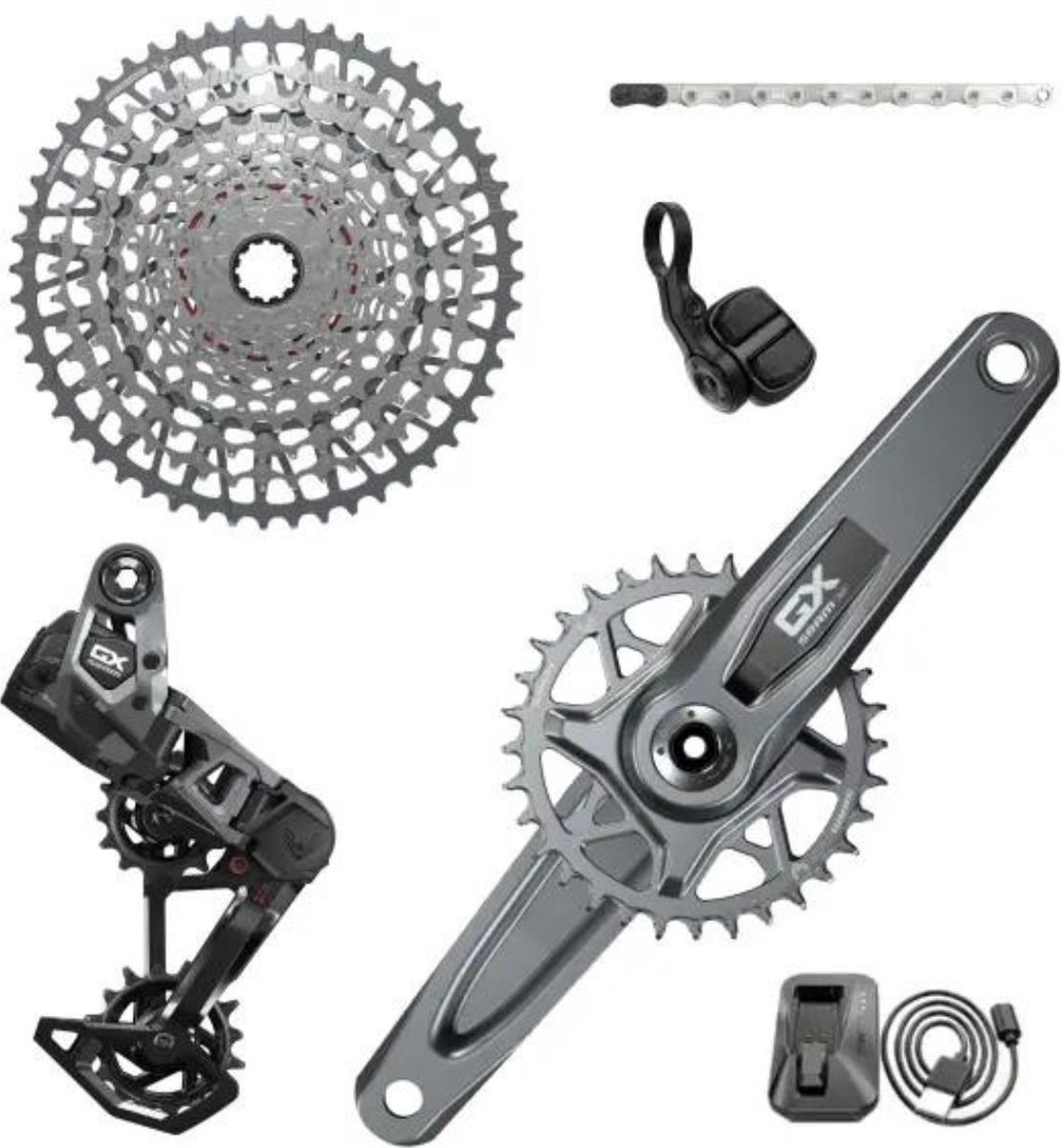 SRAM Kit GX AXS Eagle Transmission 175 mm - Komplettes T-Type Antriebsupgrade für moderne MTB-Performance