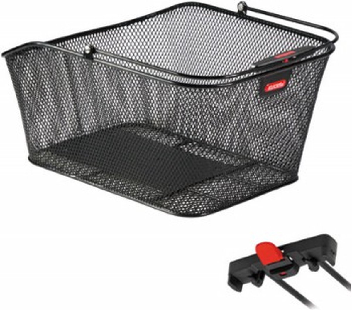 Rixen Kaul | KLICKfix Hinterradkorb City 2 für Racktime schwarz 41x31x20 cm