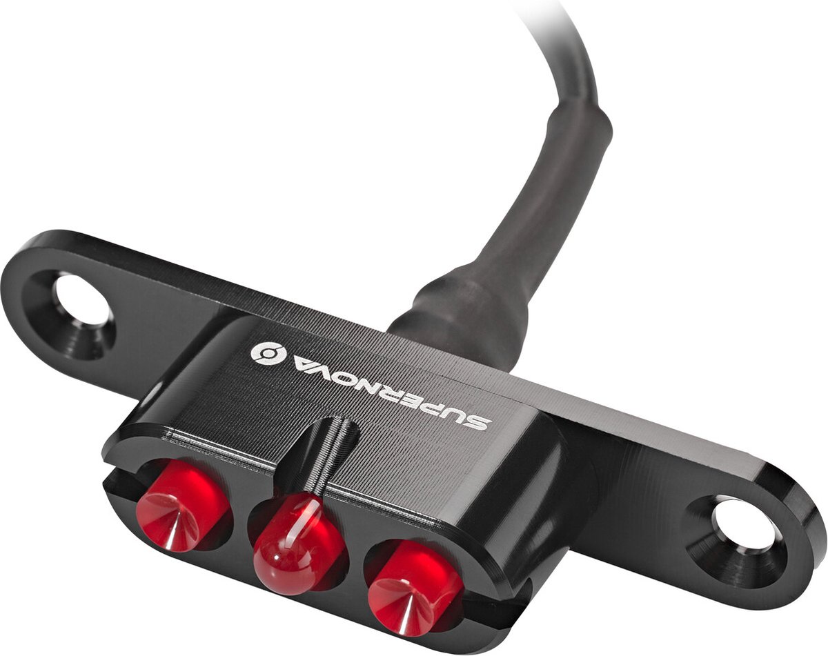 Supernova E3 Tail Light 2 Gepäckträger-Rücklicht 12 V schwarz - maximale Sichtbarkeit & Sicherheit
