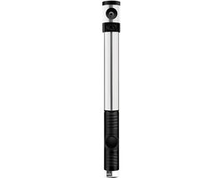 Crankbrothers Klic HP Handpumpe analoges Manometer inkl. Rahmenhalter silver