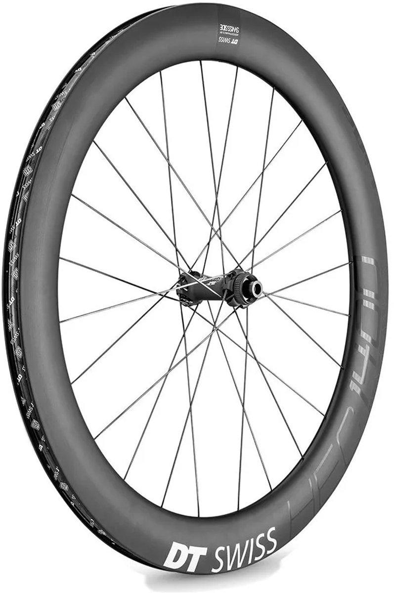 DT Swiss Laufrad HEC 1400 Spline 29" 62 mm schwarz - aerodynamisches eRoad-Carbonlaufrad