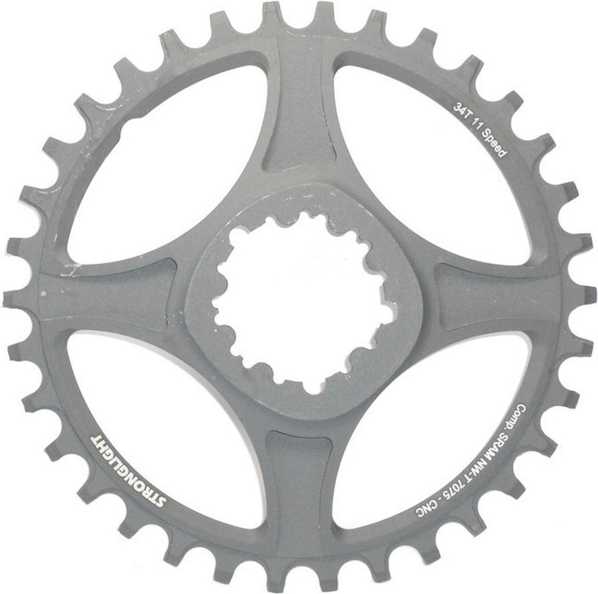 Stronglight Kettenblatt Sram MTB 1x11 direct mount 32Z 6mm offset grau HT³