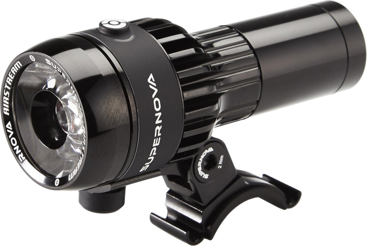 Supernova Airstream 2 schwarz mit K~ K736 schwarz Akku LED StVZO