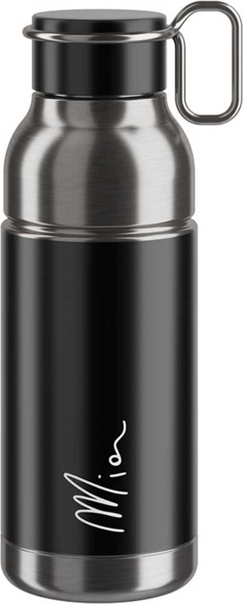 Elite Trinkflasche Mia Thermo 550 ml schwarz silber Edelstahl