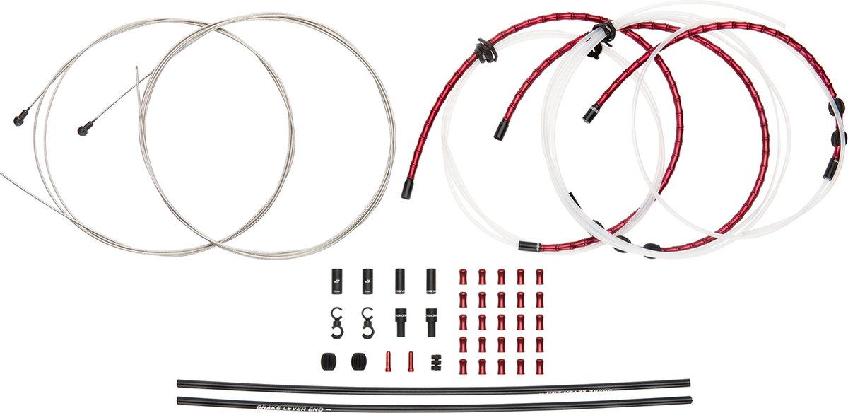 Jagwire Road Elite Link Bremszugset Rot - Leicht, präzise & langlebig