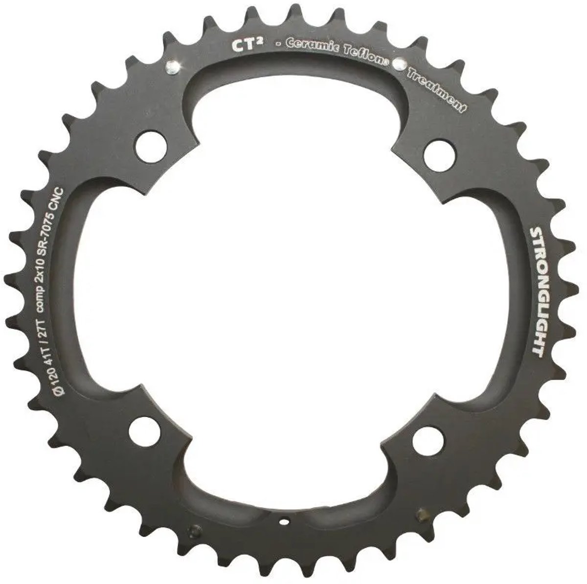 Stronglight Kettenblatt MTB f Sram 2x10 außen 41 (27) Zähne schwarz