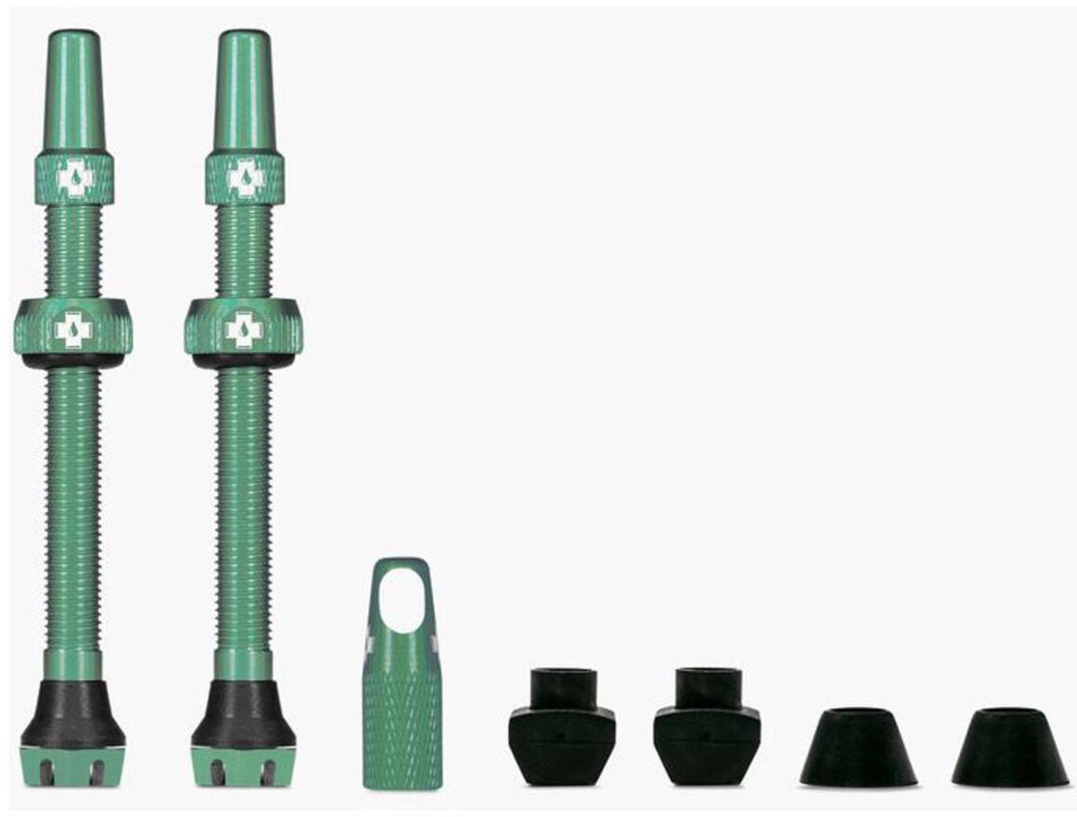 Muc Off Tubeless Valve Kit V2 Universal for MTB & Road, turquoise, 44