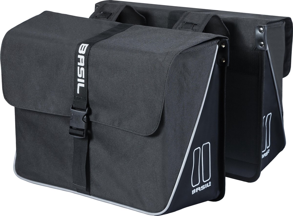 Basil Doppeltasche Forte Double Bag schwarz 35 Liter