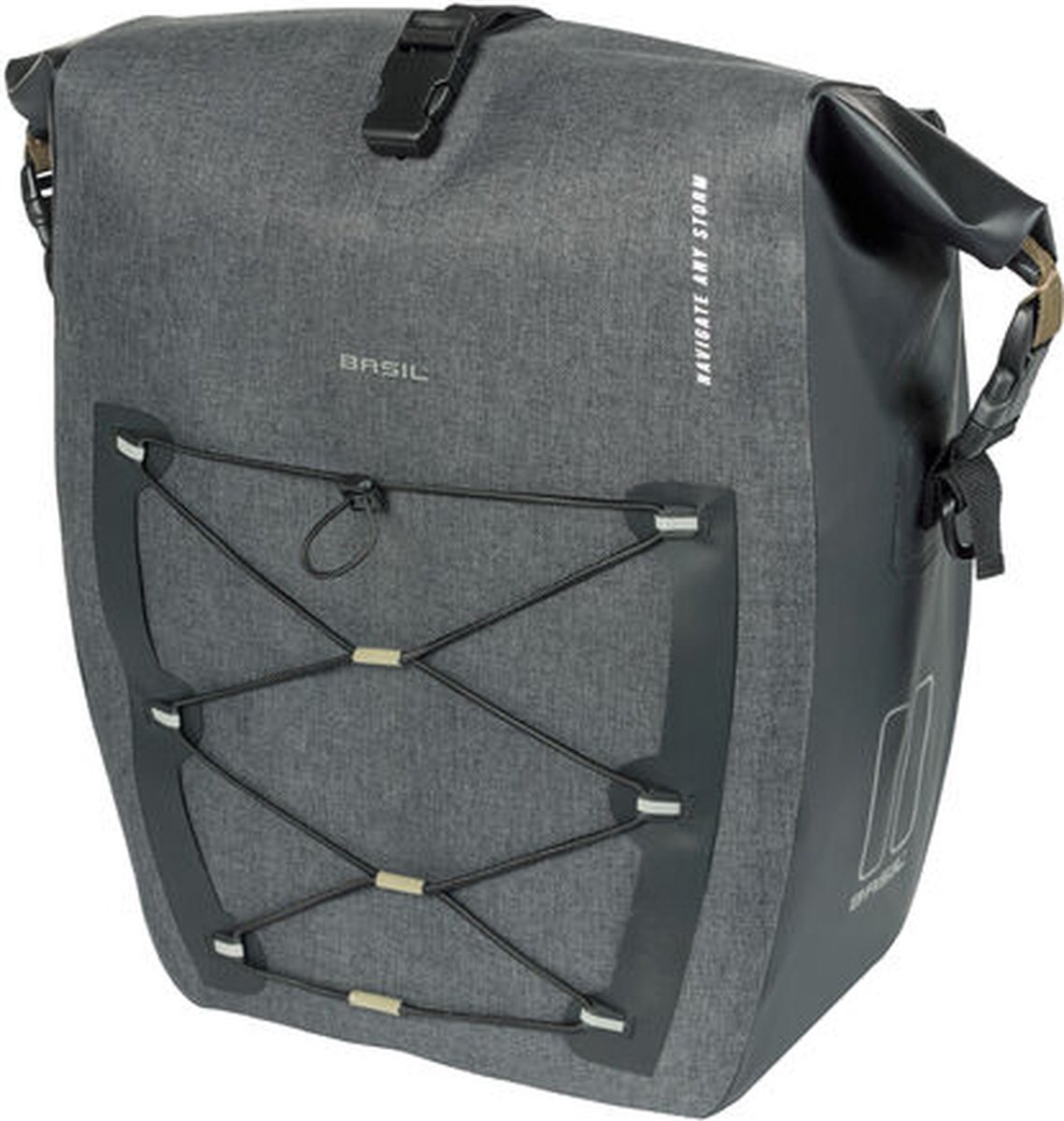 Basil Tasche Navigator Storm MIK Side L schwarz 46x36x21cm 25 bis 31l MIK