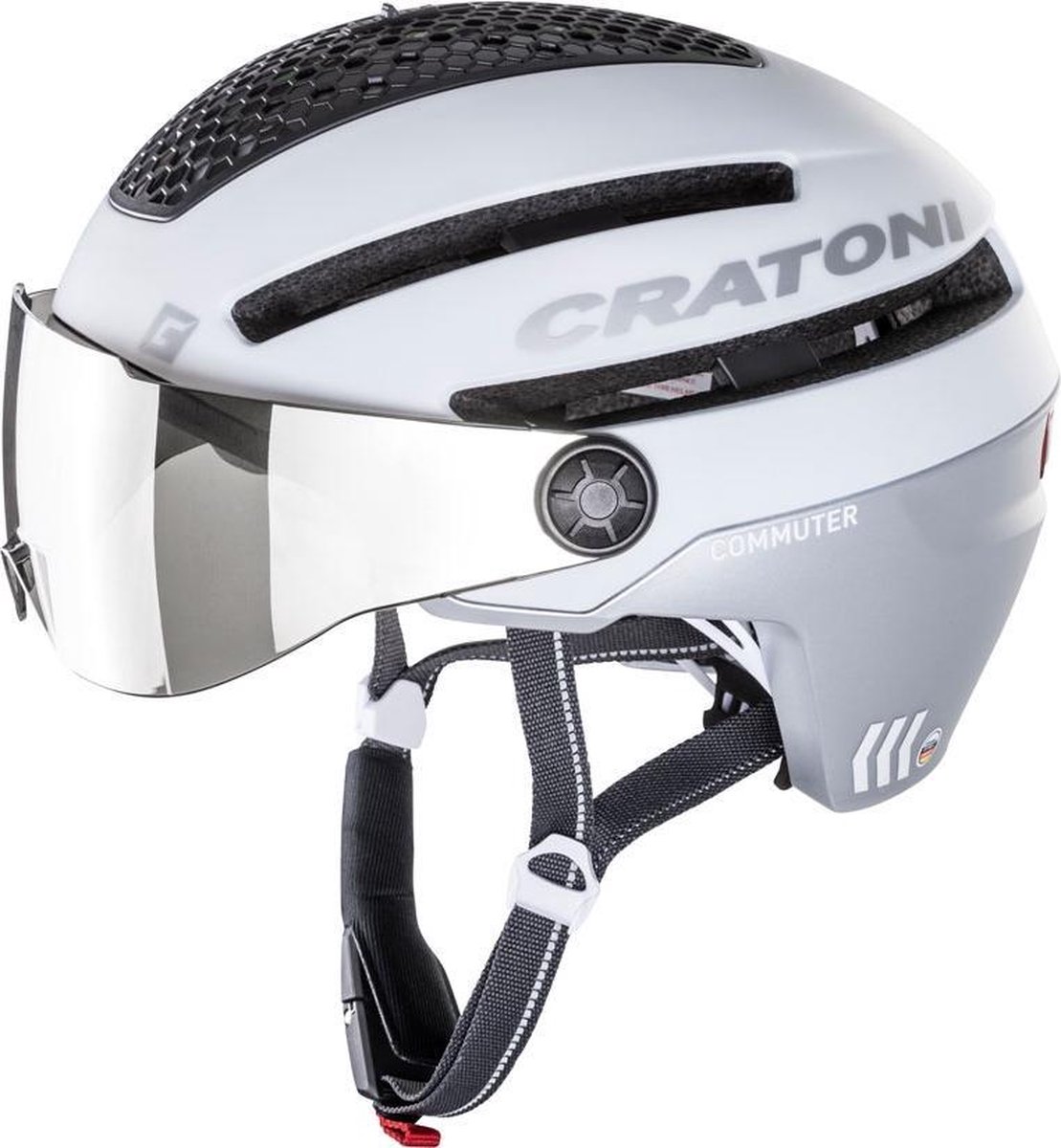Cratoni Helm Commuter Pedelec weiß matt S/M 54 bis 58cm