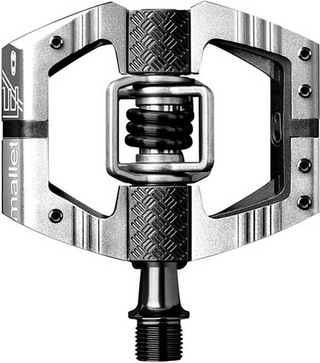 Crankbrothers Mallet Enduro LS Klick-Pedal lange Achse Silver Collection hp silber