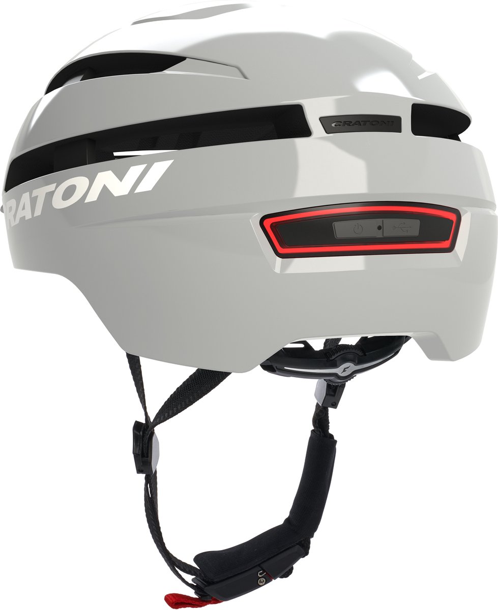 Cratoni Helm C-Loom 2.0 City silverfrost glänzend M/L 58 bis 61cm