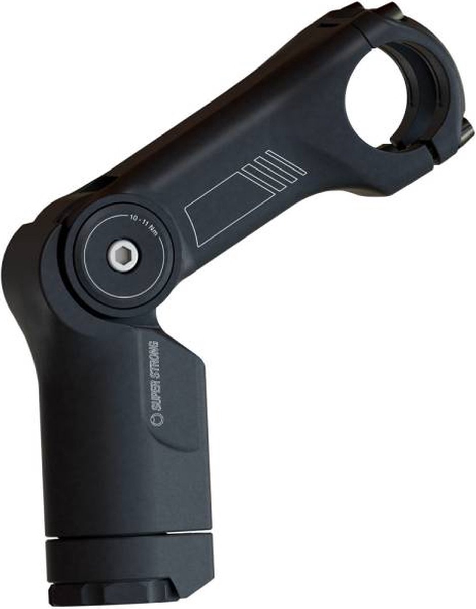 by,schulz Vorbau Alpha Pro SDS Super-Strong 80 mm schwarz - verstellbarer Ahead-Vorbau