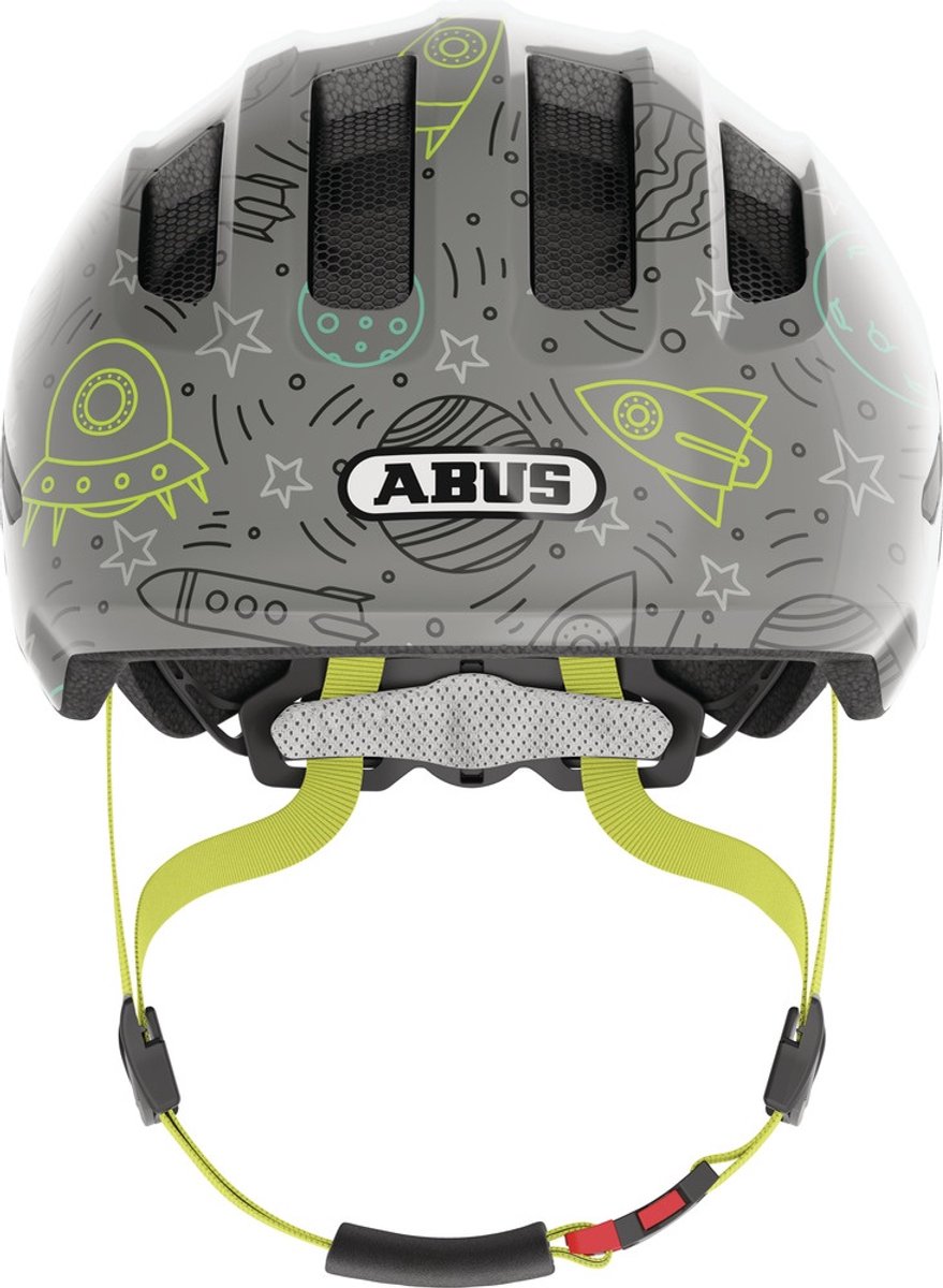 Abus Kinderhelm Smiley 3.0 LED grey space S 45 bis 50cm